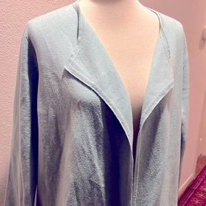 NWT. Seafoam green long cardigan with pockets.